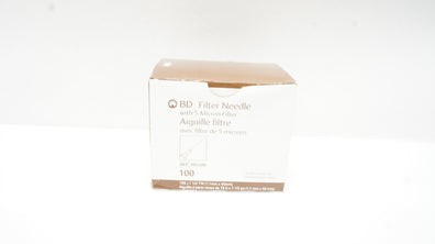 BD 305200 Filter Ndle with 5 Micron Filter 19G x 1-1/2 TW - Box of 100